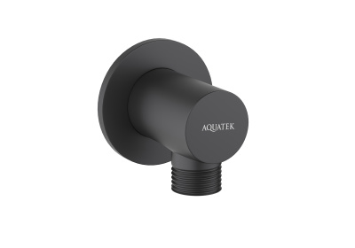 Шланговое подсоединение AQUATEK, матовый черный (AQ2456MB)