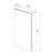 Шкаф зеркальный Lemark UNIVERSAL 45х80 см 1 дверный, петли слева, цвет корпуса: Белый глянец (LM45ZS-U)