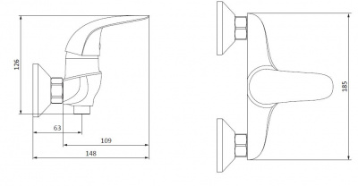 Смеситель для душа Damixa Palace Bit (312000000)