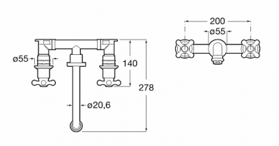Смеситель для раковины Roca - Carmen (5A474BC00)