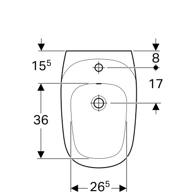 Биде напольное GeberitCitterio (500.538.01.1)