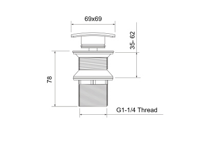 Сливной набор для раковины AQUATEK (AQ6004CR)
