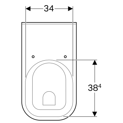 Унитаз подвесной Geberit Renova Comfort Square (208550000)