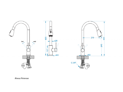 Смеситель для кухни ALVEUS Primrose - PS (1148264)