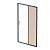 AM.PM Gem Solo Дверь душевая 120х195, стекло бронзовое, профиль черный матовый (W90G-120-1-195BBr)