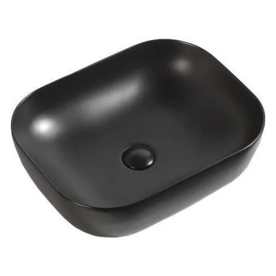 Раковина накладная Calypso прямоугольная 465х375х115мм Черная (CS2185-MB)