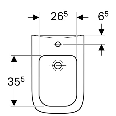 Биде подвесное Geberit 
Renova Plan
 (232150000)