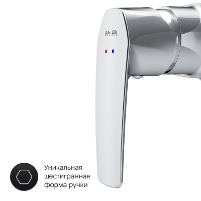 AM.PM Gem, смеситель для душа, хром, шт. (F90A20000)
