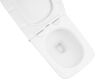 Унитаз ABBER Rechteck приставной белый с импульсным смывом (AC1213P)