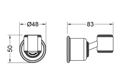 Держатель ручного душа AQUATEK КЛАССИК (AQ2407CR)