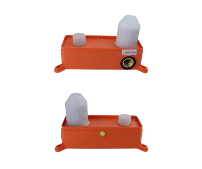 Смеситель настенный FOCUS черный/серый гранит (24686BG)