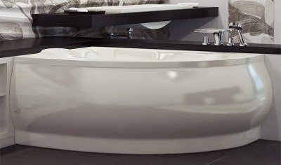 Ванна из литьевого мрамора Esse - Flores 149x101.5 Левая