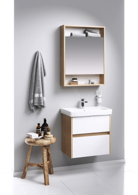 Зеркальный шкаф Aqwella City 60см (SIT0406DB)