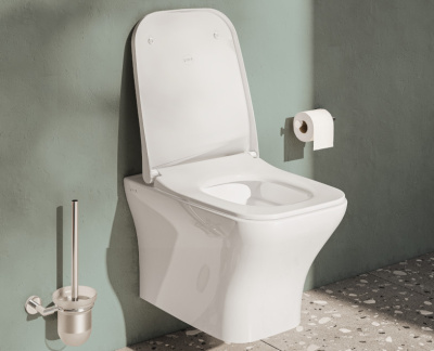 Подвесной Безободковый унитаз Vitra Zentrum Square (7484B003-0075)