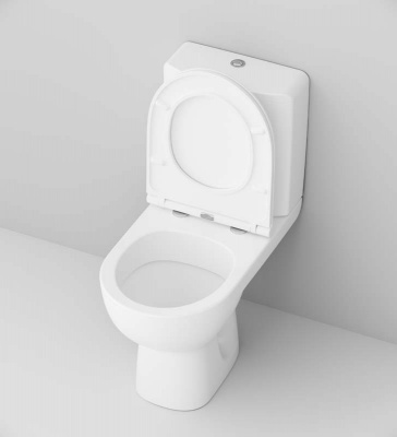 Унитаз-компакт AM.PM Gem, напольный, с быстросъемным сиденьем микролифт (C908607SC)