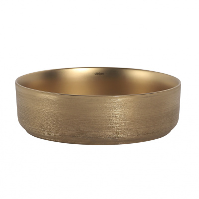 Раковина накладная ABBER Bequem золото матовое (AC2109BGM) Раковина накладная ABBER Bequem золото матовое (AC2109BGM)