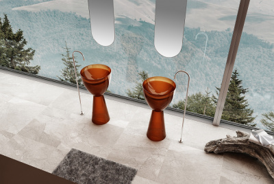 Раковина отдельностоящая прозрачная ABBER Kristall (AT2703Opal)