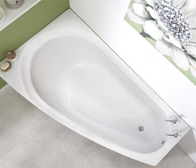 Ванна асимметричная левая 150х90 белая ALBA SPA BALINE (ВАС013000Л100)