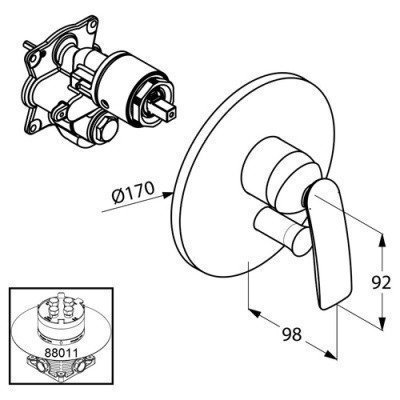 Смеситель для душа Kludi - Balance (526500575) Смеситель для душа Kludi - Balance (526500575)