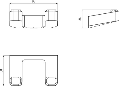 Крючок Ravak двойной TD 100.00 (X07P352)