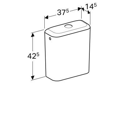 Бачок для унитаза Geberit iCon (229420000) Бачок для унитаза Geberit iCon (229420000)