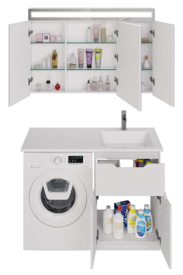 Умывальник мебельный Dreja Wing 120 R (чаша справа) (100120R)