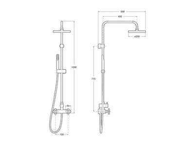 Душевая стойка Roca Loft (5A9743C00)