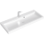 Подвесная тумба Aqwella Empire с одним выдвижным ящиком в белом глянцевом цвете с умывальником из литьевого мрамора (Emp.01.08/W)