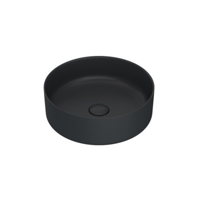 Чёрный матовый умывальник накладной, Ray, IDDIS (RAYBM03i27)