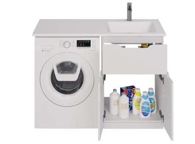 Умывальник мебельный Dreja Wing 120 R (чаша справа) (100120R)