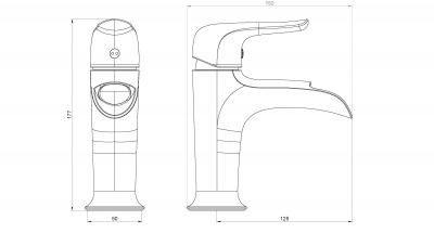 Смеситель для раковины Damixa Palace Evo (428240000)