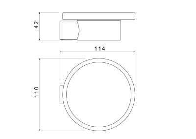 Мыльница AQUATEK, матовый черный ЛИРА (AQ4403MB)