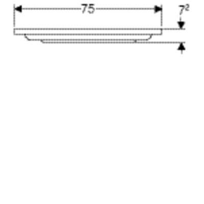 Душевой поддон прямоугольный, 75х90 см Geberit Renova (652250000)