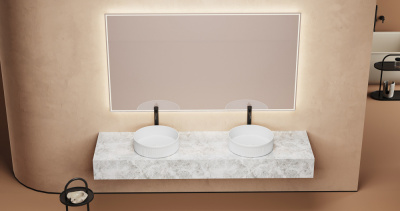 Раковина накладная ABBER Bequem белая (AC2114)