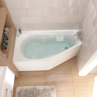 Ванна акриловая 1Marka "DEEP" 150х80 R (01ди1580п)