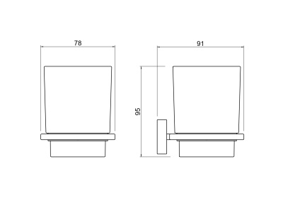 Стакан с держателем AQUATEK ЛИБРА (AQ4304CR)