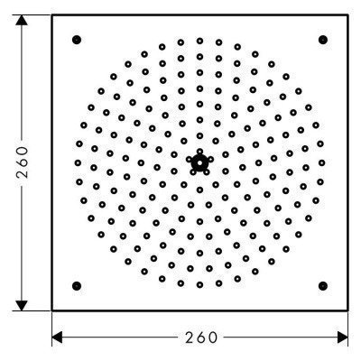 Верхний душ Hansgrohe - Raindance (26472000)