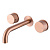 Смеситель ABBER Wasser Kreis для раковины скрытого монтажа, розовое золото матовое (AF81122MRG)