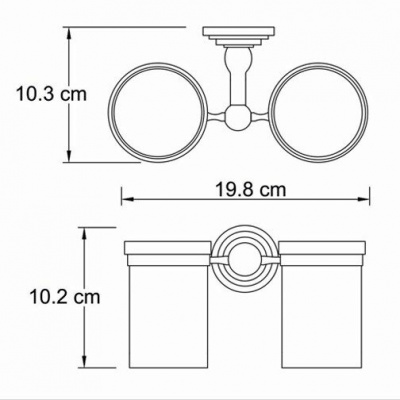 Isar K-7328D Подстаканник двойной (K-7328D) Isar K-7328D Подстаканник двойной (K-7328D)
