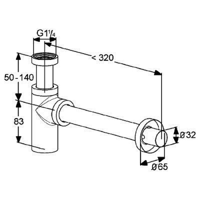 Сифон для раковины - Kludi (1002005-00)