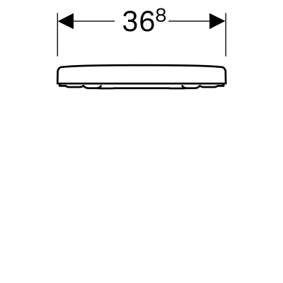 Сиденье для подвесного унитаза Geberit 
Renova Plan
 (573085000)