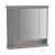 Шкаф Vitra Valarte 80 см с зеркальными дверцами, с LED подсветкой, цвет серый матовый (62232)