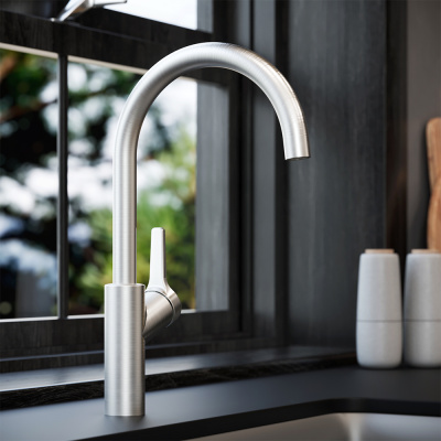 Damixa Eclipse, смеситель для кухни, никель (DX310720400)