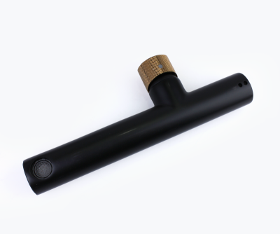 Смеситель настенный AVANTGARDE черный/ розовое золото (2021MH)