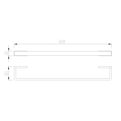 Полотенцедержатель ABBER Westen золото матовое (AA1754G)