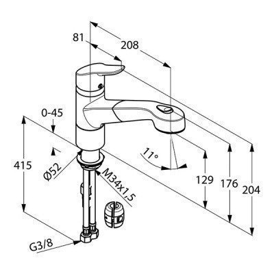 Смеситель для кухни  Kludi  -  OBJEKTA (325810575)