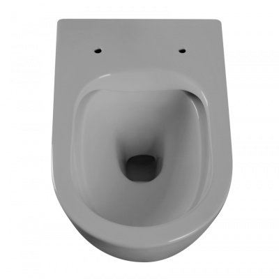 Унитаз ABBER Bequem подвесной серый матовый, безободковый (AC1103MG)