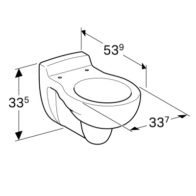 Унитаз подвесной Geberit Bambini (201700000)