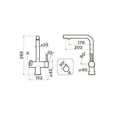 Смеситель для кухни Omoikiri Hotaru-B (4994029)