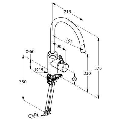Смеситель для кухни Kludi - Bingo Star (428030578)